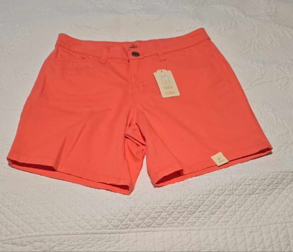 Women's St Johns Bay 7" Coral Casual Shorts